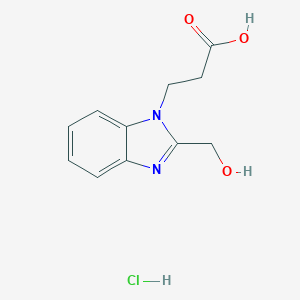 3-(2-Hydroxymethyl-benzoimidazol-1-yl)-propionicacid hydrochlorideͼƬ