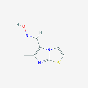 N-({6-methylimidazo[2,1-b][1,3]thiazol-5-yl}methylidene)hydroxylamineͼƬ