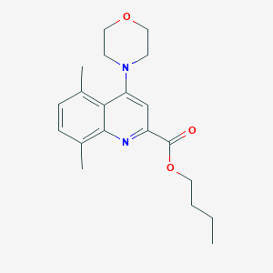 BUTYL 5,8-DIMETHYL-4-MORPHOLINOQUINOLINE-2-CARBOXYLATEͼƬ