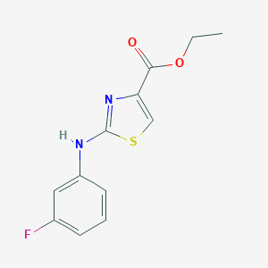 Ethyl 2-(3-fluoro-phenylamino)-thiazole-4-carboxylateͼƬ