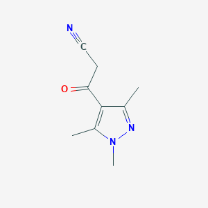 3-oxo-3-(1,3,5-trimethyl-1H-pyrazol-4-yl)propanenitrileͼƬ