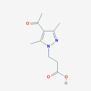 3-(4-Acetyl-3,5-dimethyl-pyrazol-1-yl)-propionic acidͼƬ