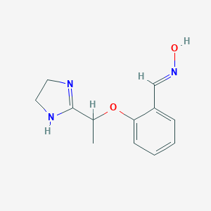 N-({2-[1-(4,5-Dihydro-1H-imidazol-2-yl)ethoxy]phenyl}methylidene)hydroxylamineͼƬ