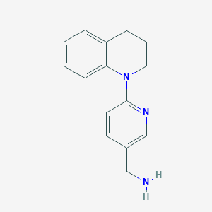 {6-[3,4-Dihydro-1(2H)-quinolinyl]-3-pyridinyl}methanamineͼƬ