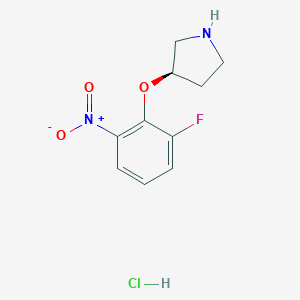 (R)-3-(2-Fluoro-6-nitrophenoxy)pyrrolidine hydrochlorideͼƬ
