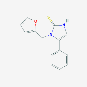 1-(2-Furylmethyl)-5-phenyl-1,3-dihydro-2H-imidazole-2-thioneͼƬ