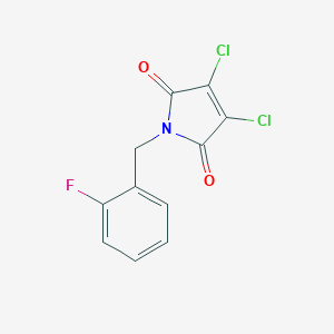 3,4-Dichloro-1-[(2-fluorophenyl)methyl]-2,5-dihydro-1H-pyrrole-2,5-dioneͼƬ