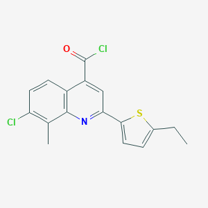 7-chloro-2-(5-ethyl-2-thienyl)-8-methylquinoline-4-carbonyl chlorideͼƬ