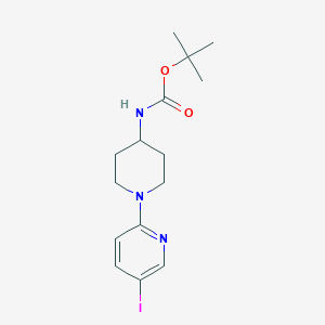 tert-Butyl 1-(5-iodopyridin-2-yl)piperidin-4-ylcarbamateͼƬ