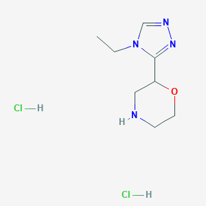 2-(4-Ethyl-4H-1,2,4-triazol-3-yl)morpholine dihydrochlorideͼƬ