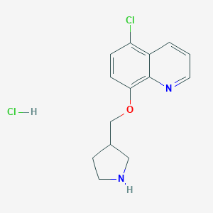 5-Chloro-8-(3-pyrrolidinylmethoxy)quinolinehydrochlorideͼƬ