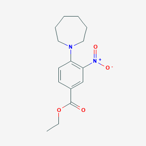 Ethyl 3-nitro-4-(hexamethyleneimin-1-yl)benzoateͼƬ