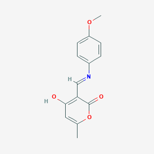 3-[(4-Methoxyanilino)methylene]-6-methyl-2H-pyran-2,4(3H)-dioneͼƬ