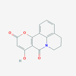 9-hydroxy-5,6-dihydro-4H,8H,11H-pyrano[3,2-c]pyrido[3,2,1-ij]quinoline-8,11-dioneͼƬ