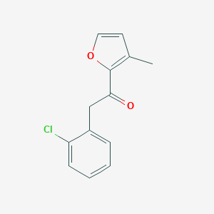 2-(2-Chlorophenyl)-1-(3-methylfuran-2-yl)ethan-1-oneͼƬ