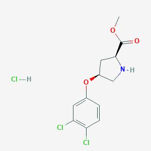 Methyl(2S,4S)-4-(3,4-dichlorophenoxy)-2-pyrrolidinecarboxylate HydrochlorideͼƬ