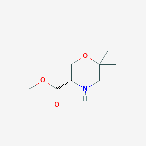 (S)-Methyl 6,6-Dimethyl-morpholine-3-carboxylateͼƬ