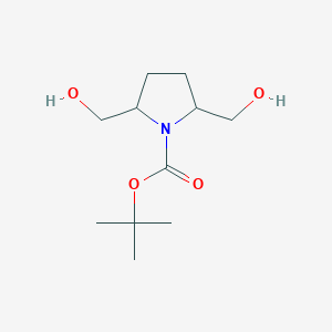 tert-Butyl 2,5-Bis(hydroxymethyl)pyrrolidine-1-carboxylateͼƬ