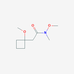 N-methoxy-2-(1-methoxycyclobutyl)-N-methylacetamideͼƬ