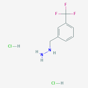 {[3-(Trifluoromethyl)phenyl]methyl}hydrazine DihydrochlorideͼƬ