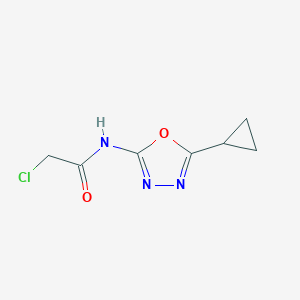 2-Chloro-N-(5-cyclopropyl-1,3,4-oxadiazol-2-yl)acetamideͼƬ