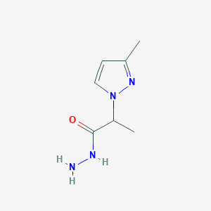 2-(3-Methyl-1H-pyrazol-1-yl)propanohydrazide图片