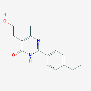 2-(4-ethylphenyl)-5-(2-hydroxyethyl)-6-methyl-4(3H)-pyrimidinoneͼƬ