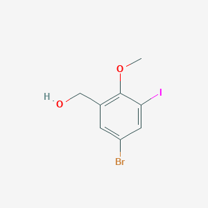 (5-Bromo-3-iodo-2-methoxyphenyl)methanolͼƬ