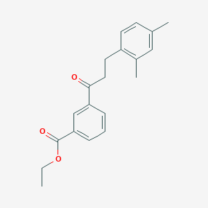 3'-Carboethoxy-3-(2,4-dimethylphenyl)propiophenoneͼƬ