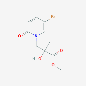 methyl 3-(5-bromo-2-oxo-1,2-dihydropyridin-1-yl)-2-hydroxy-2-methylpropanoateͼƬ