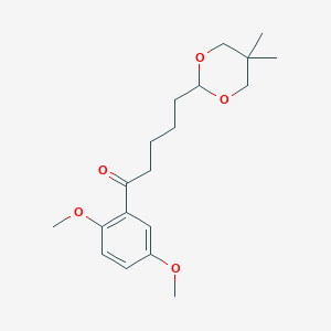 2',5'-dimethoxy-5-(5,5-dimethyl-1,3-dioxan-2-yl)valerophenoneͼƬ