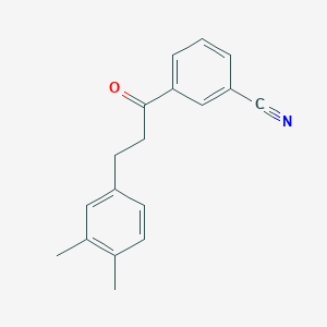 3'-cyano-3-(3,4-dimethylphenyl)propiophenoneͼƬ