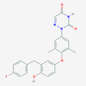 1,2,4-Triazine-3,5(2H,4H)-dione,2-(4-(3-((4-fluorophenyl)methyl)-4-hydroxyphenoxy)-3,5-dimethylphenyl)-ͼƬ