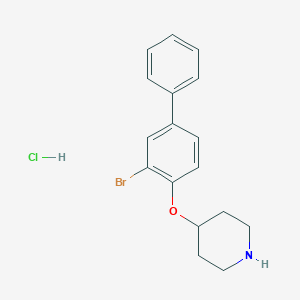 3-Bromo[1,1'-biphenyl]-4-yl4-piperidinylether HydrochlorideͼƬ