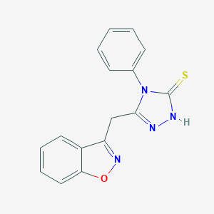 5-(1,2-benzisoxazol-3-ylmethyl)-4-phenyl-4H-1,2,4-triazole-3-thiolͼƬ