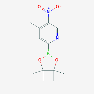 4-Methyl-5-nitro-2-(4,4,5,5-tetramethyl-1,3,2-dioxaborolan-2-yl)pyridineͼƬ