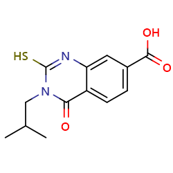 3-(2-methylpropyl)-4-oxo-2-sulfanyl-3,4-dihydroquinazoline-7-carboxylicacidͼƬ