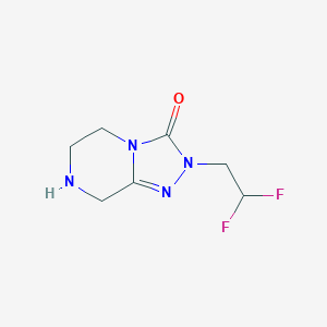 2-(2,2-difluoroethyl)-2H,3H,5H,6H,7H,8H-[1,2,4]triazolo[4,3-a]piperazin-3-oneͼƬ