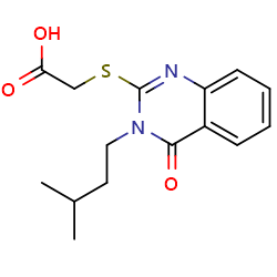 2-{[3-(3-methylbutyl)-4-oxo-3,4-dihydroquinazolin-2-yl]sulfanyl}aceticacidͼƬ