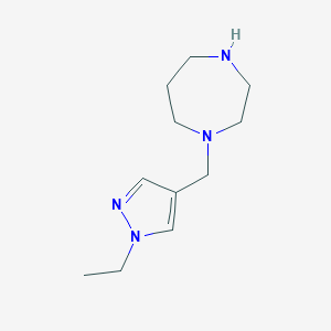 1-[(1-ethyl-1H-pyrazol-4-yl)methyl]-1,4-diazepaneͼƬ