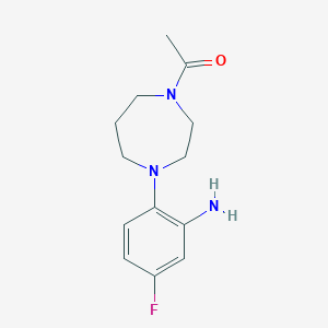 1-[4-(2-amino-4-fluorophenyl)-1,4-diazepan-1-yl]ethan-1-oneͼƬ