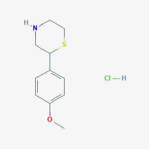 2-(4-Methoxyphenyl)thiomorpholine HydrochlorideͼƬ