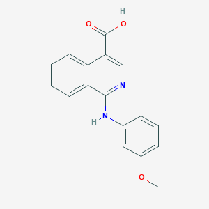1-[(3-methoxyphenyl)amino]isoquinoline-4-carboxylic acidͼƬ
