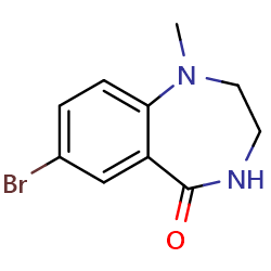 7-bromo-1-methyl-2,3,4,5-tetrahydro-1H-1,4-benzodiazepin-5-oneͼƬ