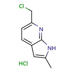 6-(chloromethyl)-2-methyl-1H-pyrrolo[2,3-b]pyridinehydrochlorideͼƬ