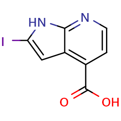 2-iodo-1H-pyrrolo[2,3-b]pyridine-4-carboxylicacidͼƬ