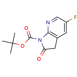 tert-butyl5-fluoro-2-oxo-1H,2H,3H-pyrrolo[2,3-b]pyridine-1-carboxylateͼƬ