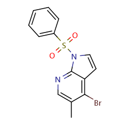 1-(benzenesulfonyl)-4-bromo-5-methyl-1H-pyrrolo[2,3-b]pyridineͼƬ