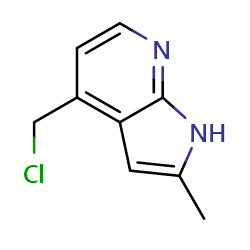 4-(chloromethyl)-2-methyl-1H-pyrrolo[2,3-b]pyridineͼƬ