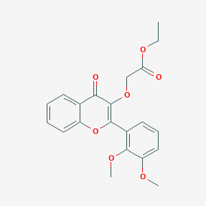 ethyl 2-{[2-(2,3-dimethoxyphenyl)-4-oxo-4H-chromen-3-yl]oxy}acetateͼƬ